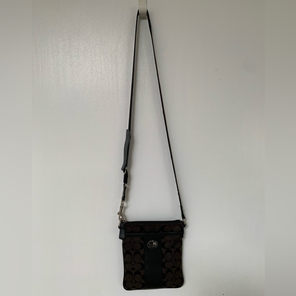 Coach Black Signature Crossbody Purse - Picture 6 of 6